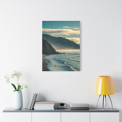 Misty Mountain Coastline Wall Art & Canvas Prints