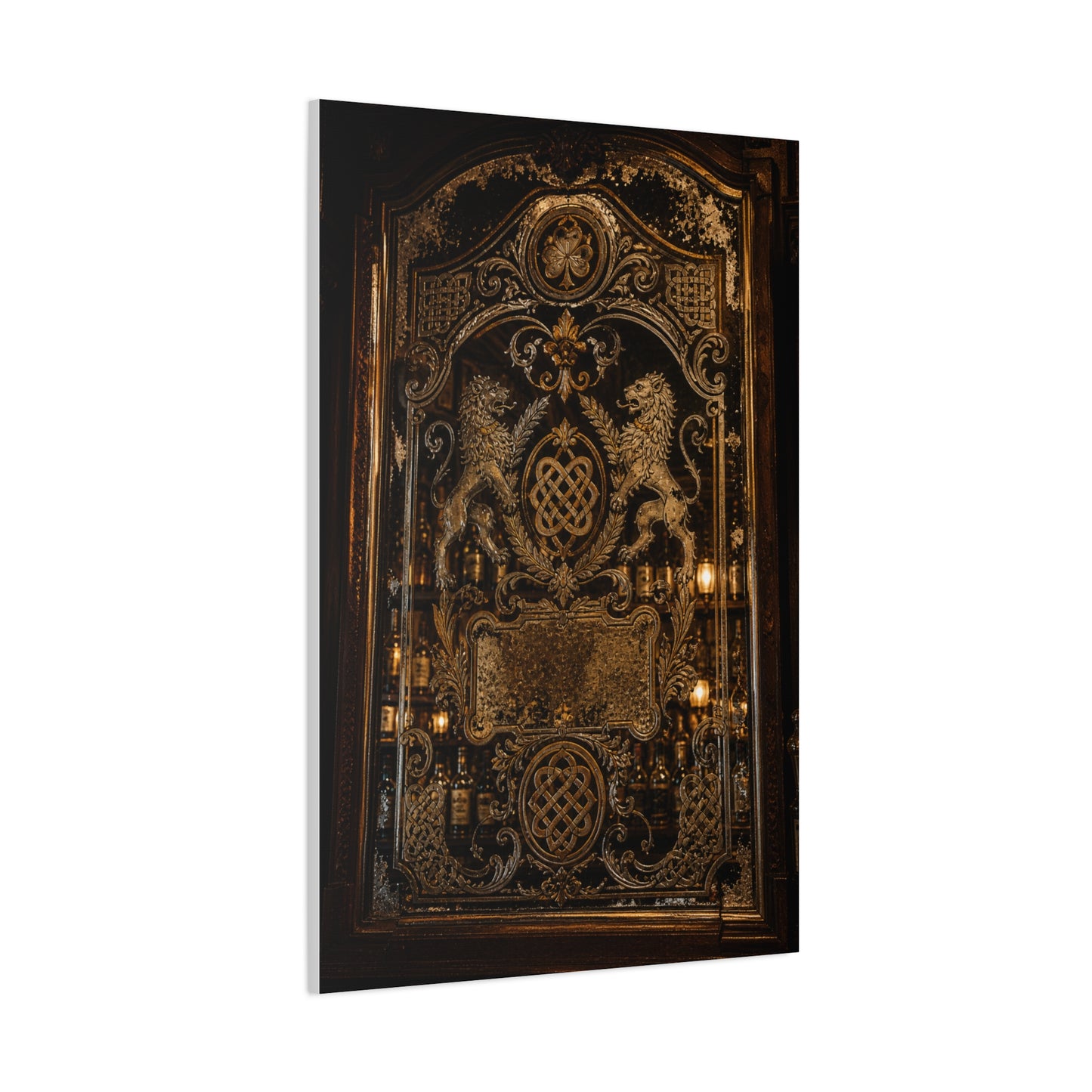 Victorian Ornate Bar Mirror Wall Art & Canvas Print