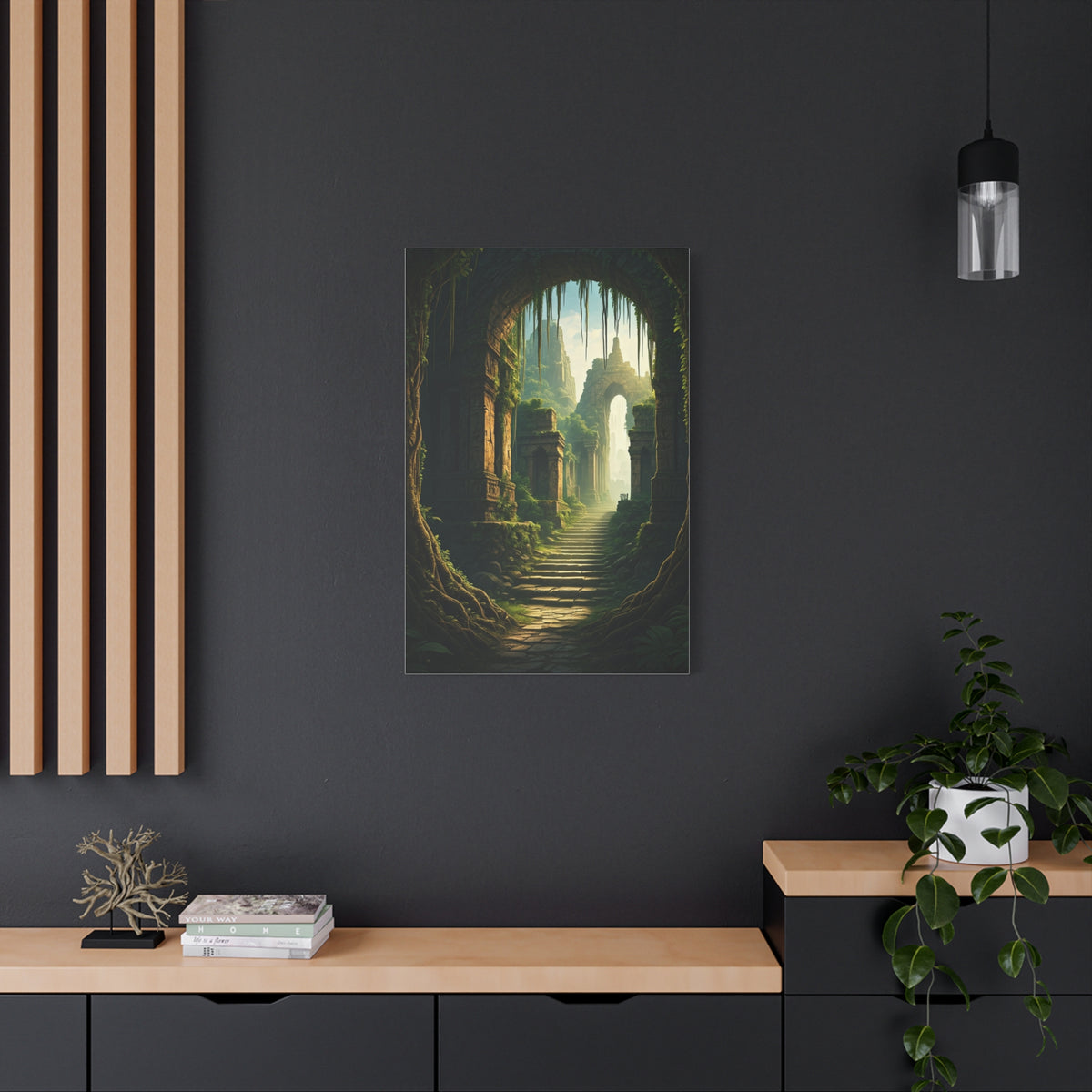 Enchanted Ruins Gateway Fantasy Landscape Wall Art & Canvas Prints