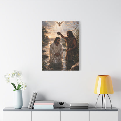 Baptism of Christ Sacred River Wall Art & Canvas Print