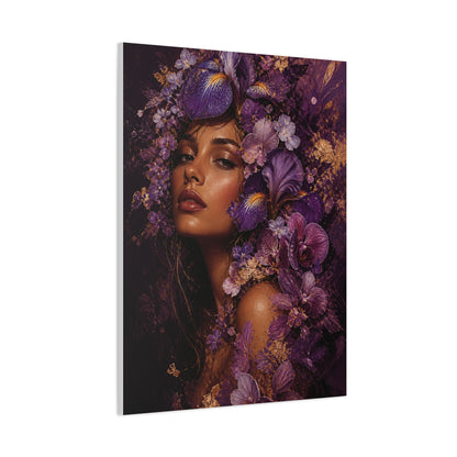 Floral Crown Muse Portrait Wall Art & Canvas Print
