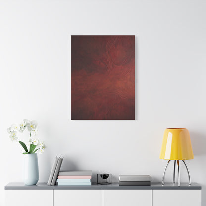 Earthy Red Wabi-Sabi Texture Abstraction Wall Art & Canvas Print