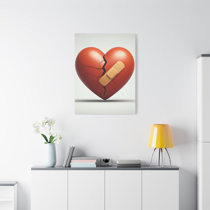 Patched Heart Wall Art & Canvas Prints
