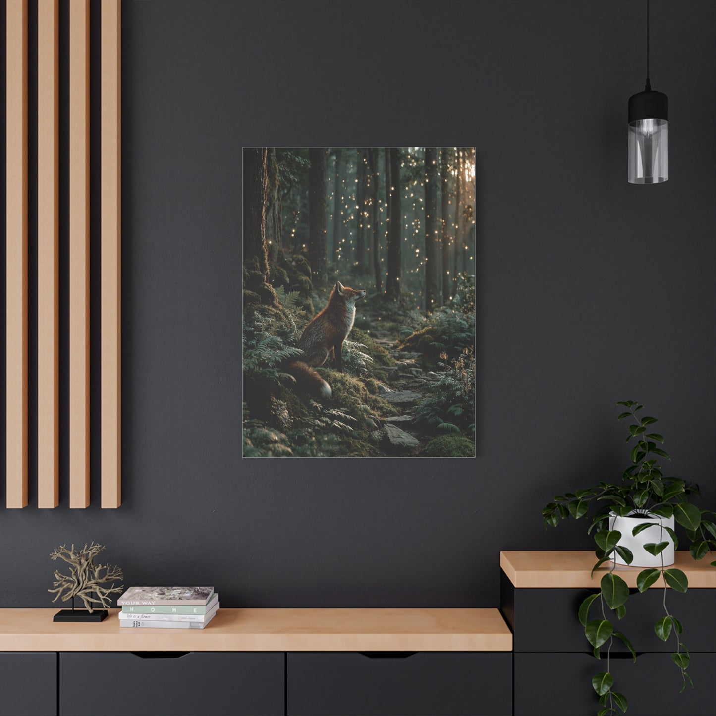 Enchanted Forest Fox Wall Art & Canvas Print