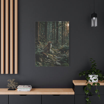 Enchanted Forest Fox Wall Art & Canvas Print