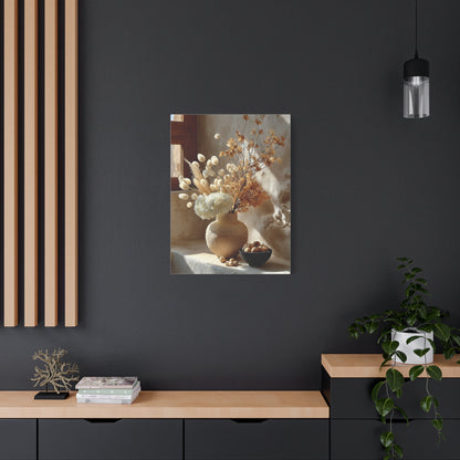 Neutral Dried Autumn Arrangement Wall Art & Canvas Print