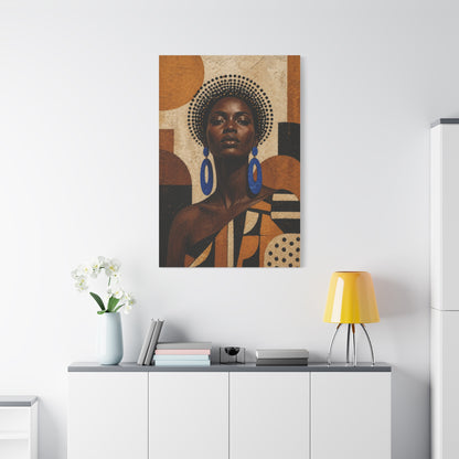 Afrocentric Power Portrait Wall Art & Canvas Print