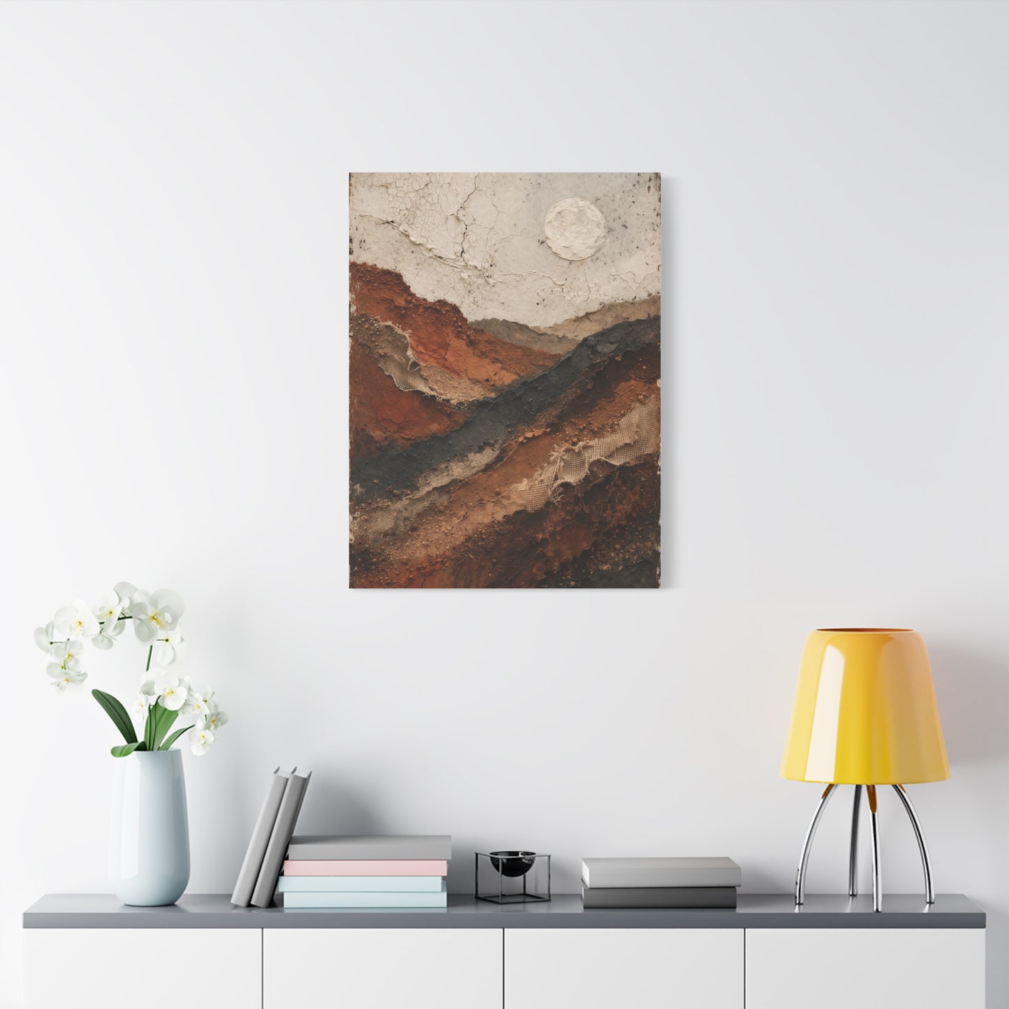 Earth Canyon Textured Landscape Wall Art & Canvas Print