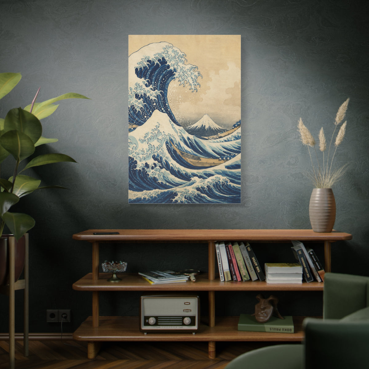 Classic Great Wave Ukiyo-E Interpretation Wall Art & Canvas Print