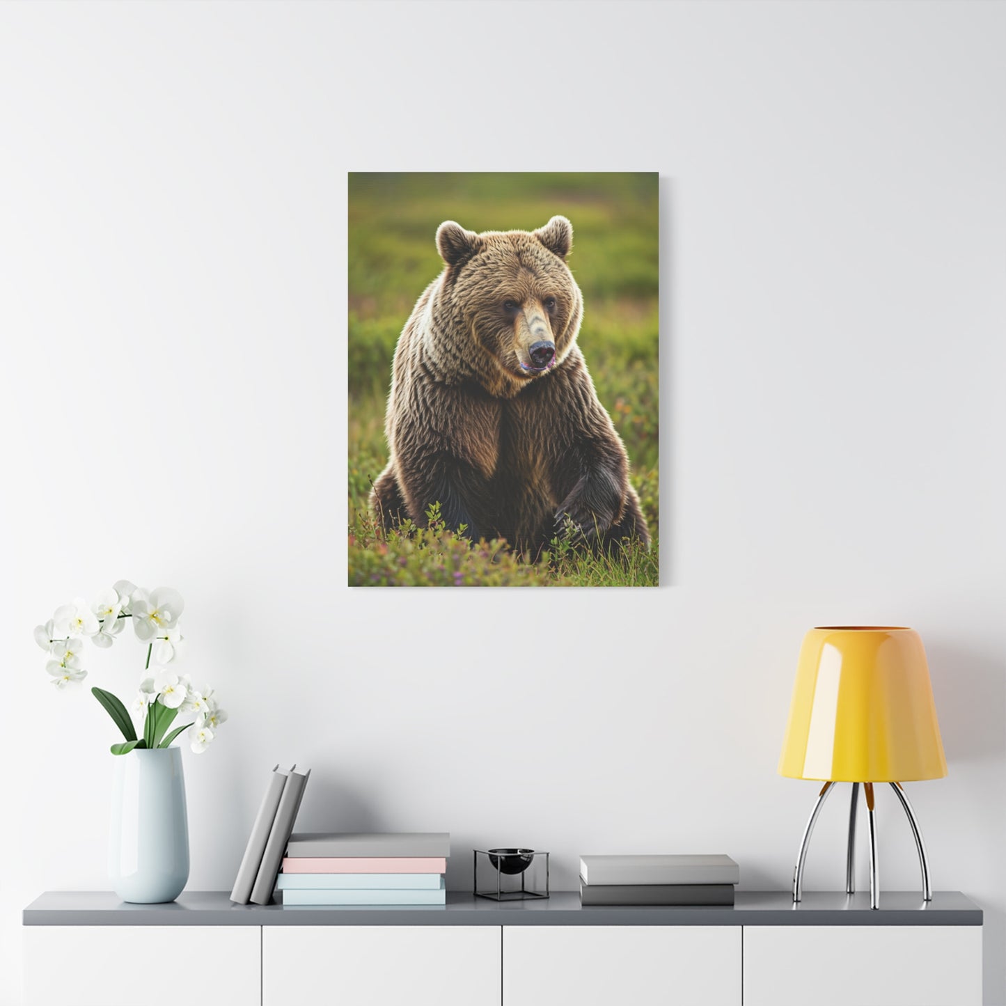 Wild Brown Bear Portrait wall art & canvas prints