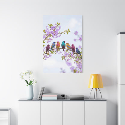 Spring Blossom Birds Composition Wall Art & Canvas Print