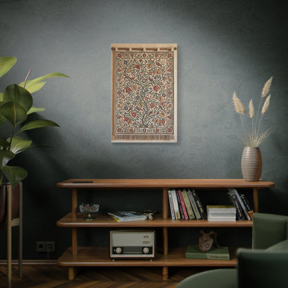 Medieval Floral Tree Tapestry Wall Art & Canvas Print