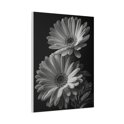 Timeless Gerbera Duo Monochrome Wall Art & Canvas Prints