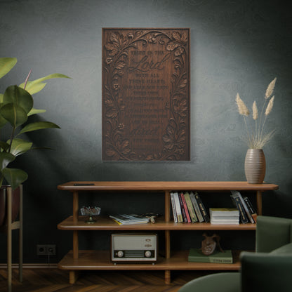 Proverbs Heirloom Wood Scripture Wall Art & Canvas Print