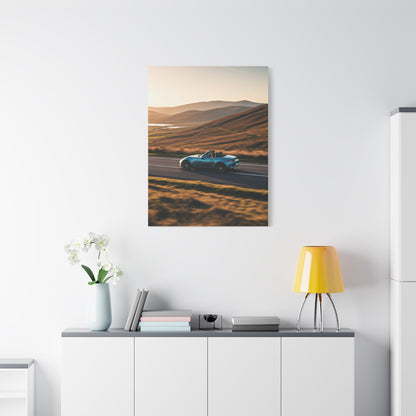 Mazda MX-5 Miata Winding Countryside Road Wall Art & Canvas Prints