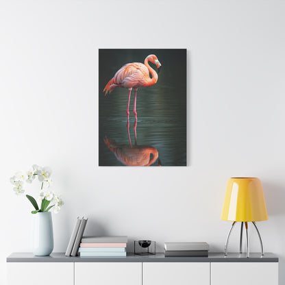 Flamingo Reflection Grace Wall Art & Canvas Prints