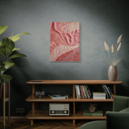 Couture Pink Textile Abstraction Wall Art & Canvas Print