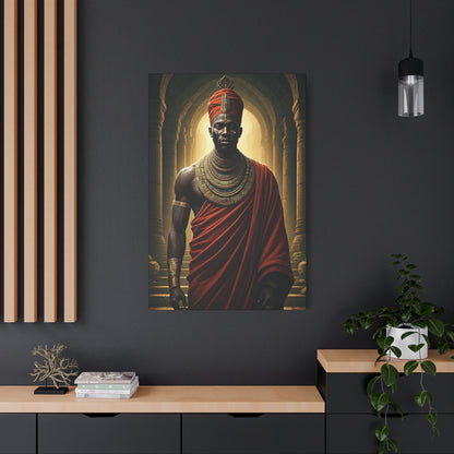 Royal Elder in Crimson Robe Wall Art & Canvas Prints
