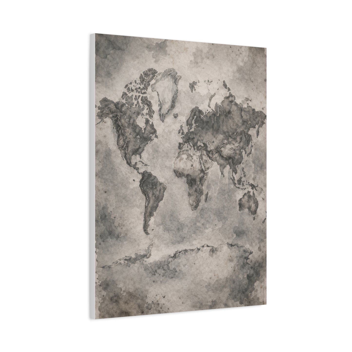 Vintage World Map Wash Wall Art & Canvas Print