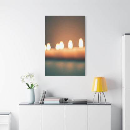 Warm Candlelight Glow Minimal Art Wall Art & Canvas Prints