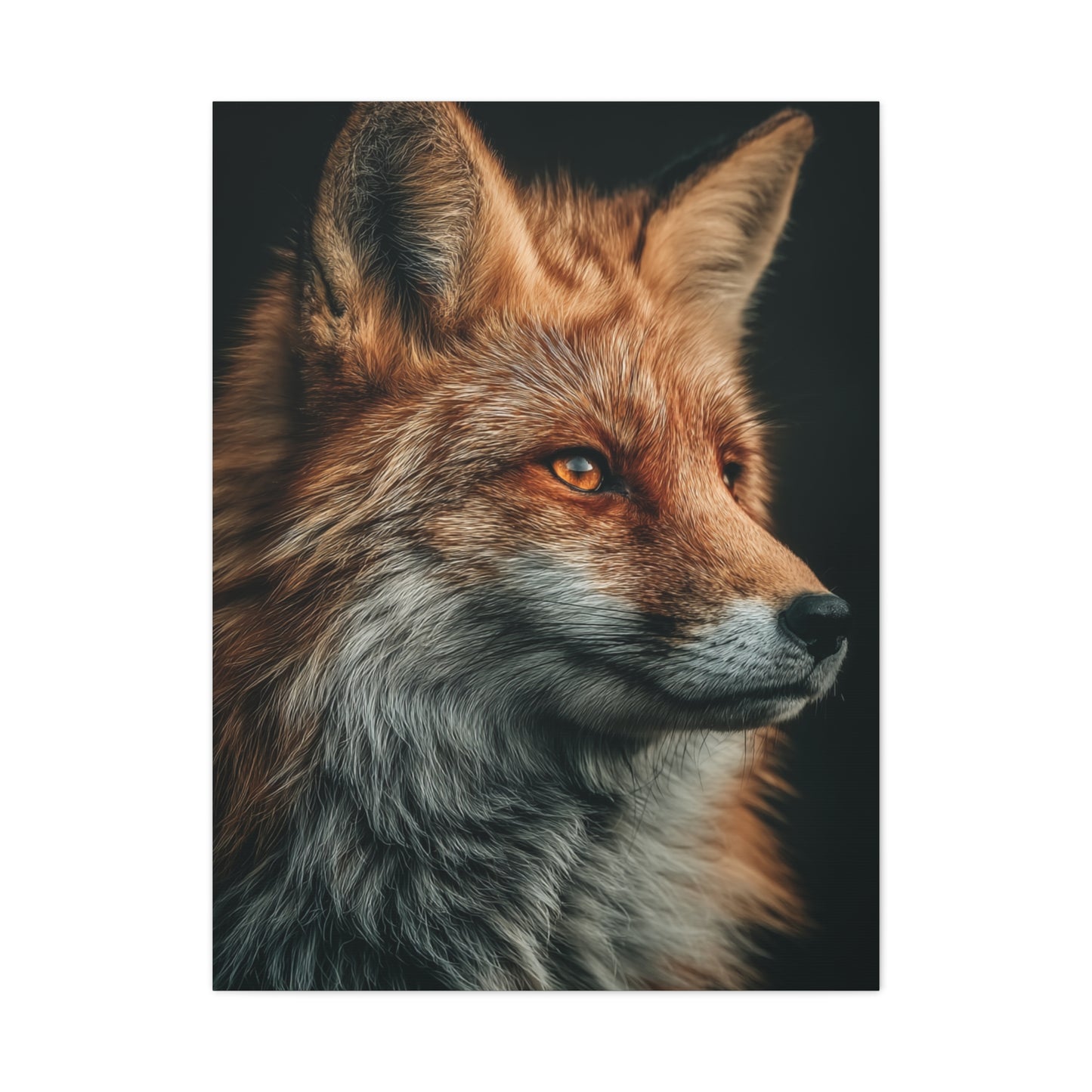 Majestic Red Fox Portrait Wall Art & Canvas Print