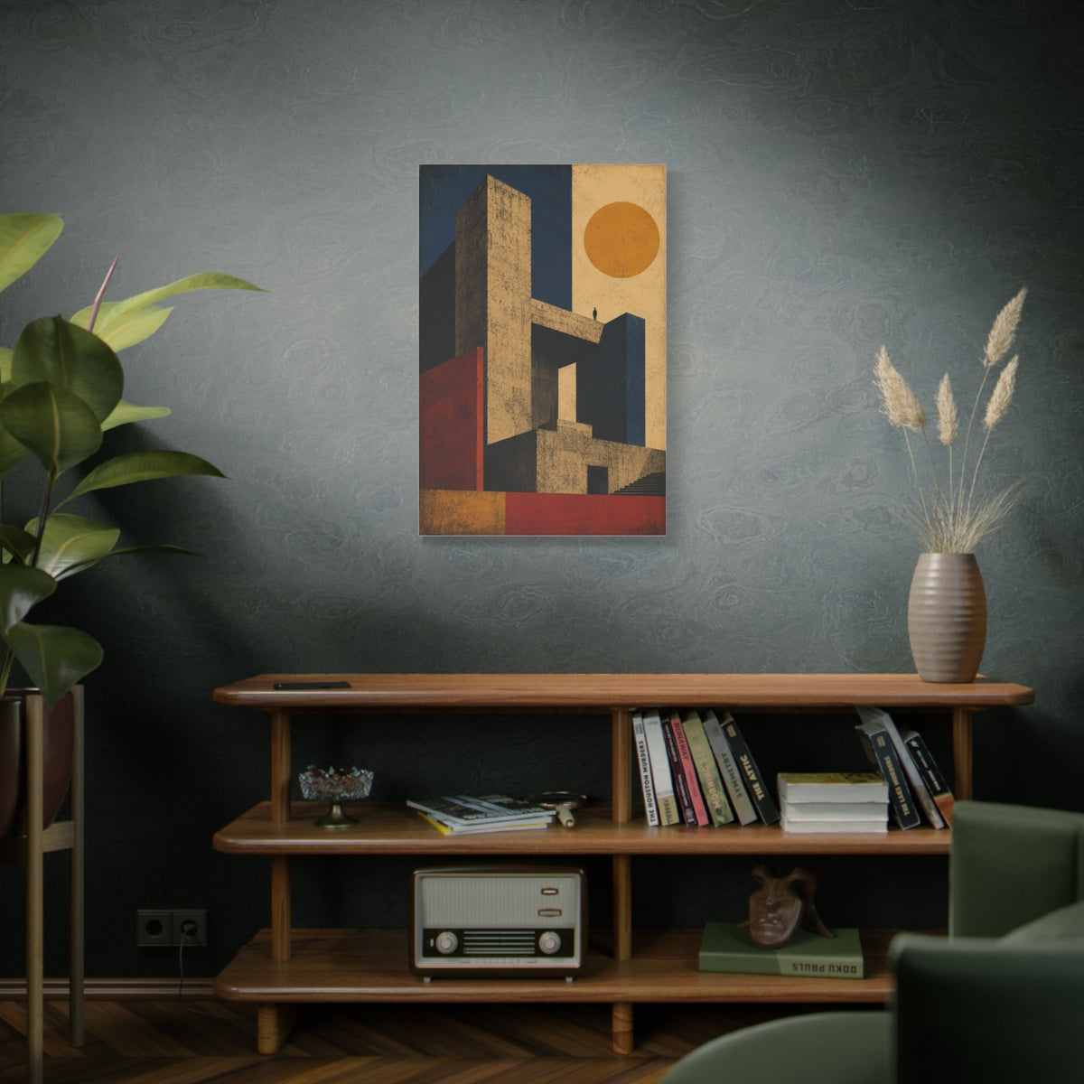 Monolithic Brutalist Architecture Study Wall Art & Canvas Print
