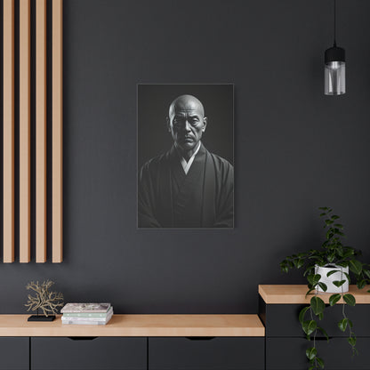 Stoic Figure in Minimalist Portrait Wall Art & Canvas Prints