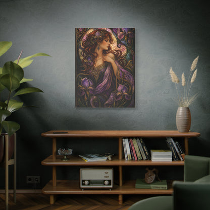 Art Nouveau Iris Muse Portrait Wall Art & Canvas Print