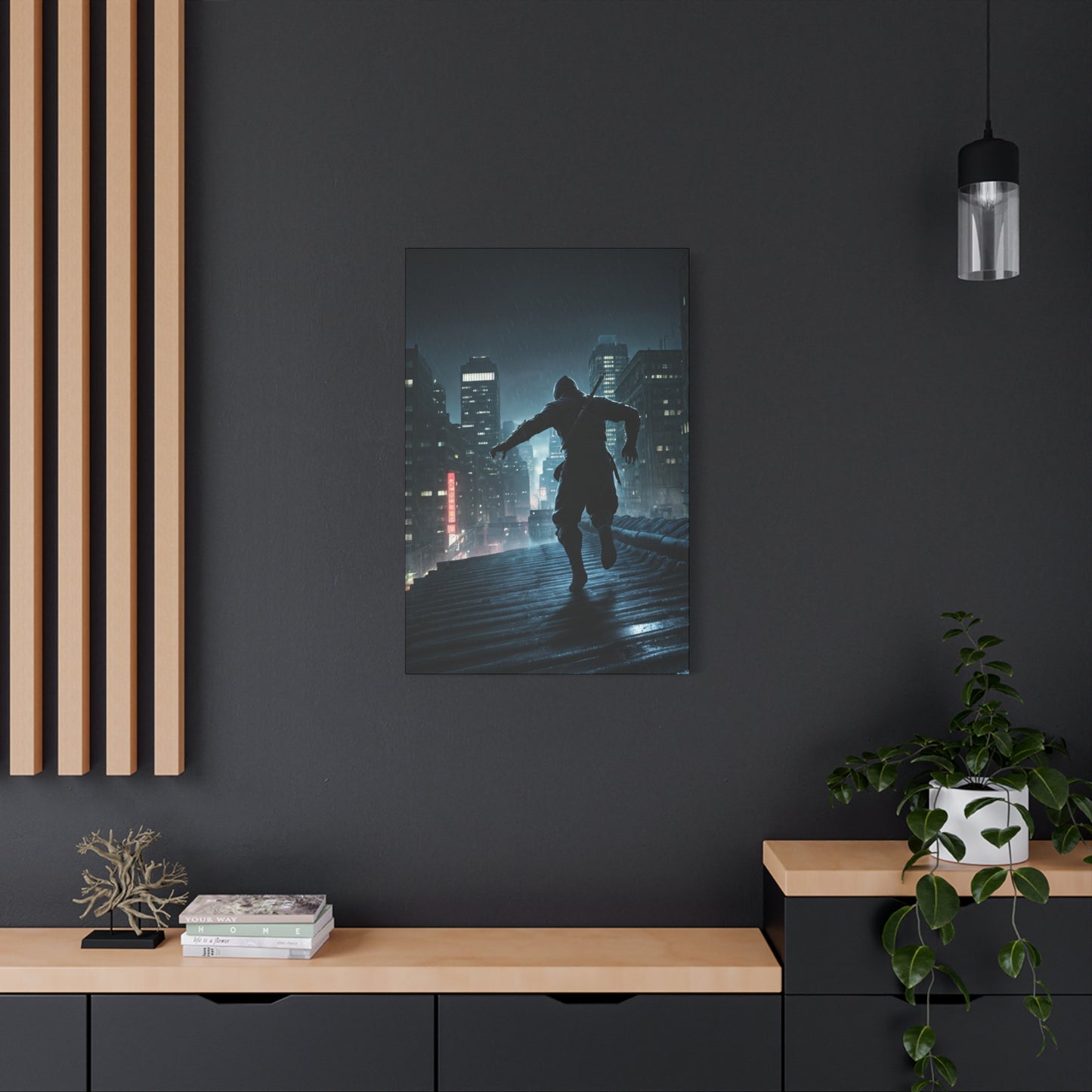 Shadow Runner Cityscape Wall Art & Canvas Prints