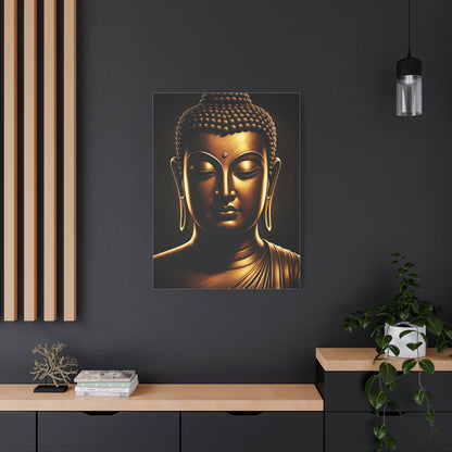 Serene Enlightenment Buddha Close-Up Wall Art & Canvas Prints