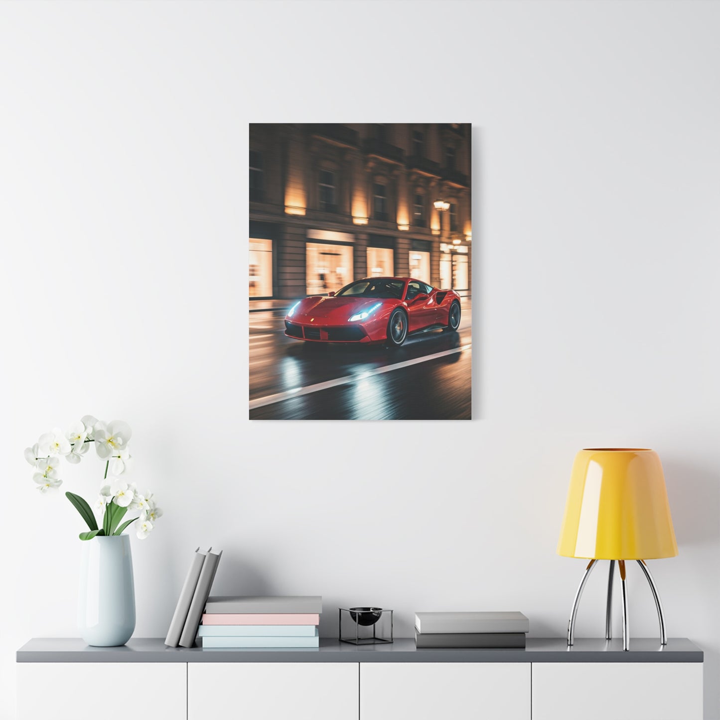 Ferrari 488 GTB City Boulevard Elegance Wall Art & Canvas Prints