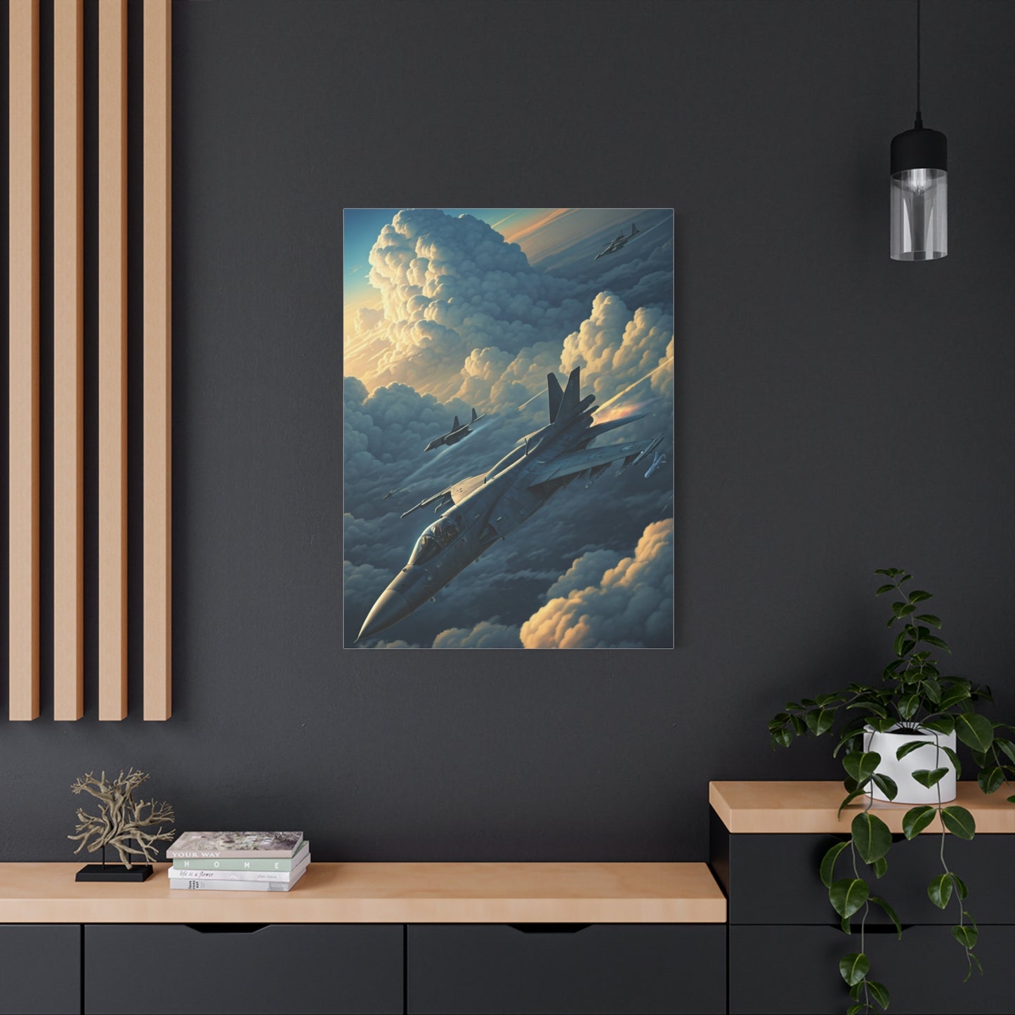 Skyborn Jet Through Cloud Kingdom Wall Art & Canvas Prints