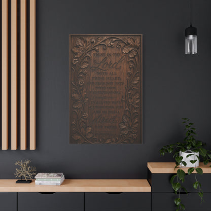 Proverbs Heirloom Wood Scripture Wall Art & Canvas Print