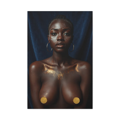 Gold Dust Portrait Study Wall Art & Canvas Print