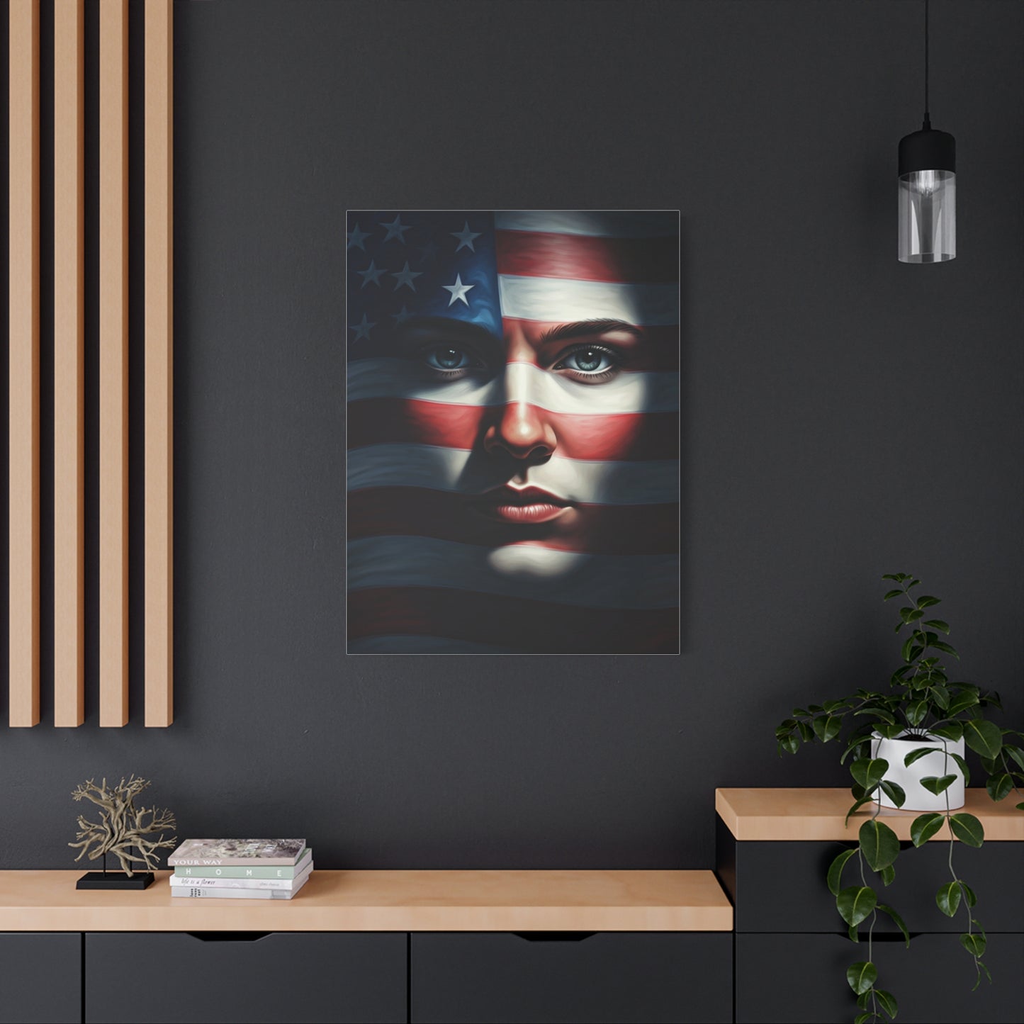 Stars and Stripes Face of Freedom Wall Art & Canvas Prints