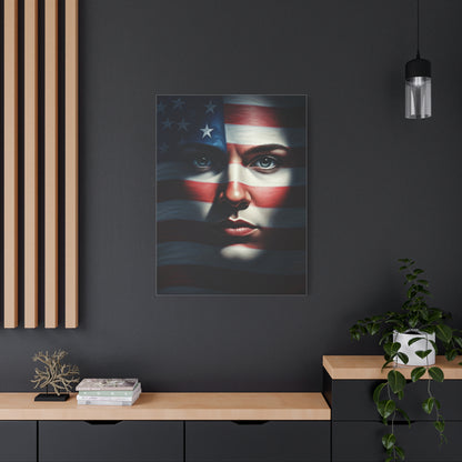 Stars and Stripes Face of Freedom Wall Art & Canvas Prints
