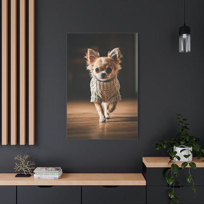 Tiny Stride Chihuahua Wall Art & Canvas Print