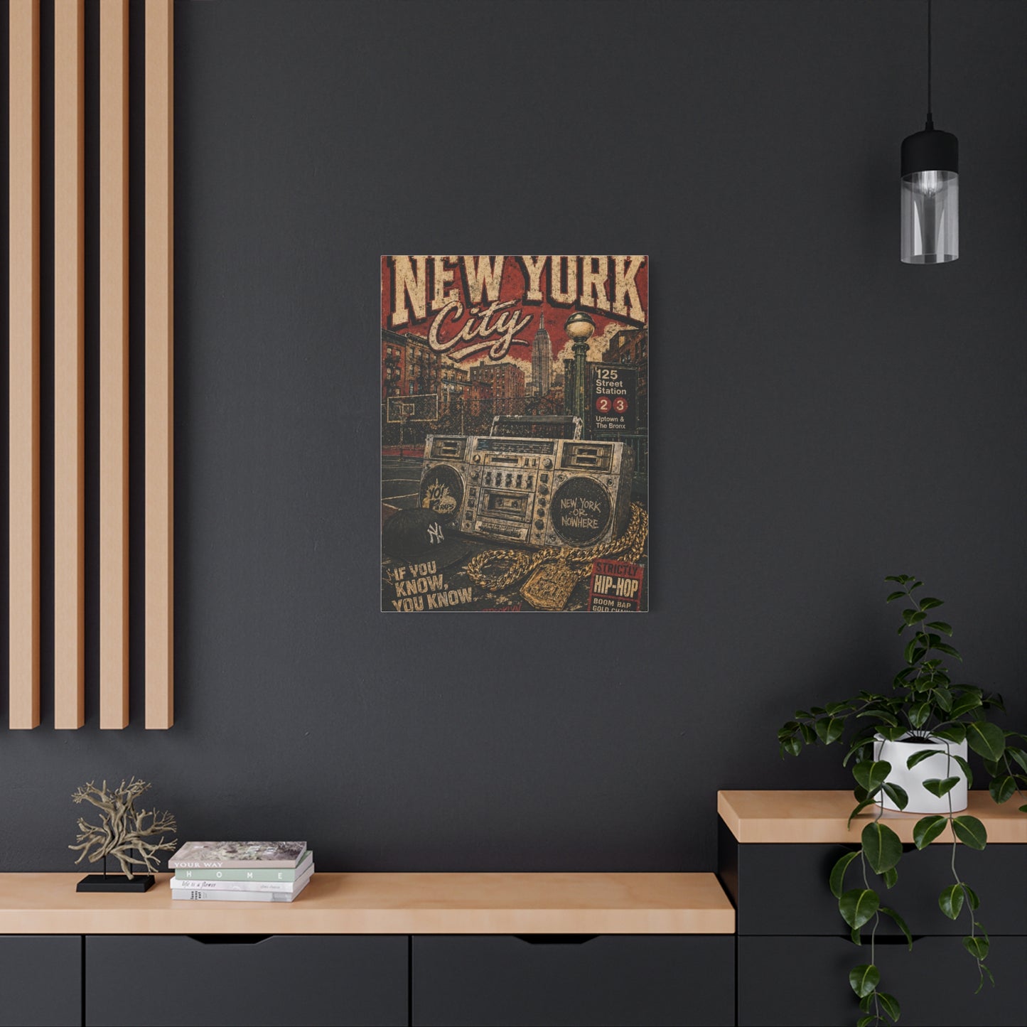 Vintage Hip Hop NYC Poster Scene Wall Art & Canvas Print