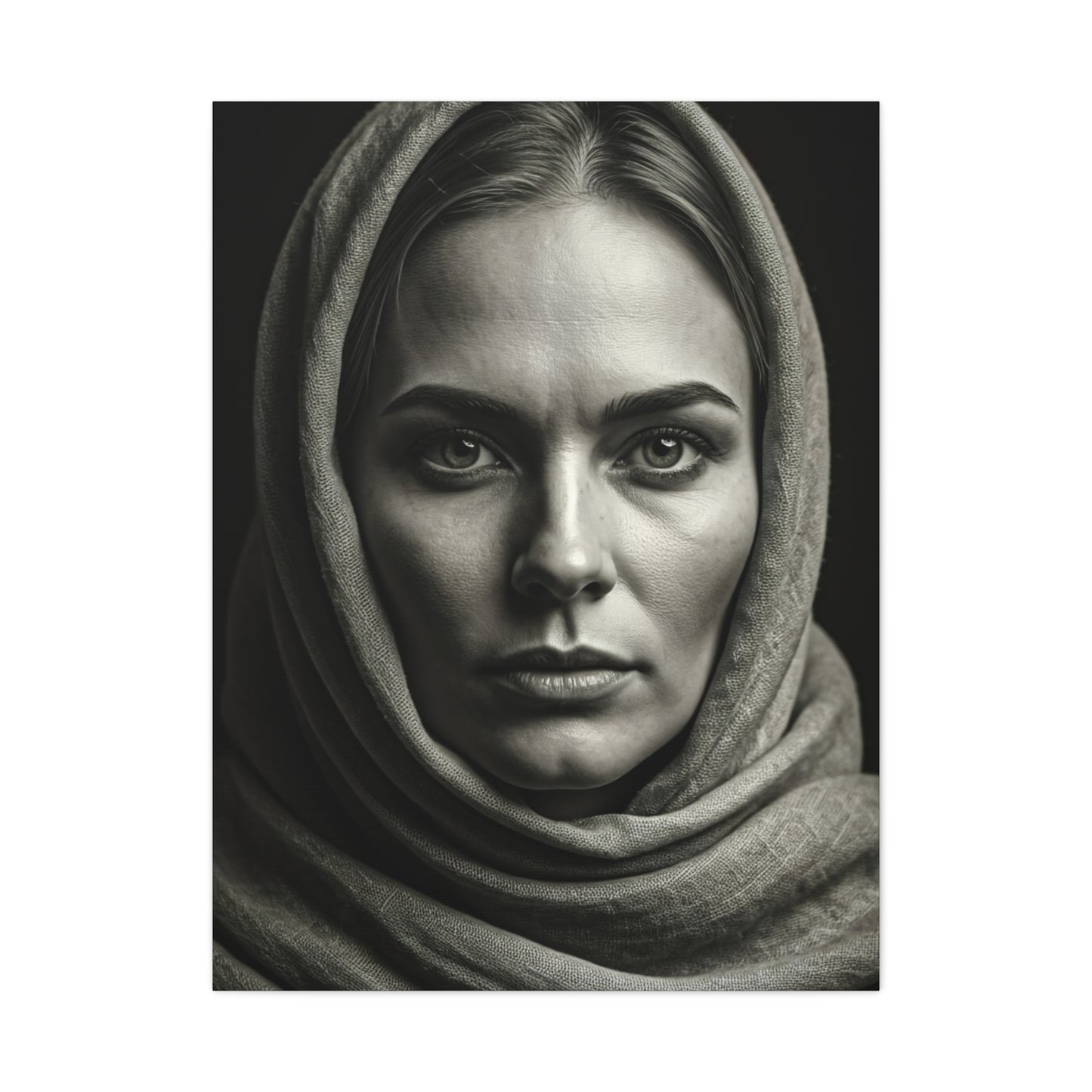 Veiled Woman with Calm Gaze Wall Art & Canvas Prints