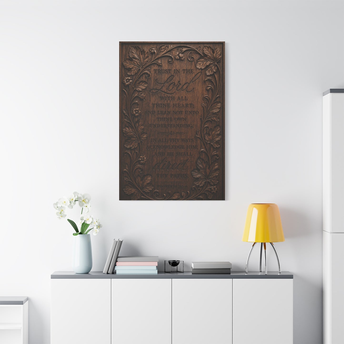 Proverbs Heirloom Wood Scripture Wall Art & Canvas Print