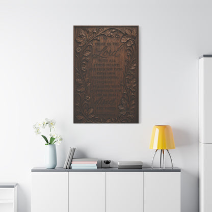 Proverbs Heirloom Wood Scripture Wall Art & Canvas Print