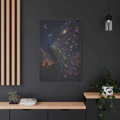 Celestial Peacock Constellation Wall Art & Canvas Print