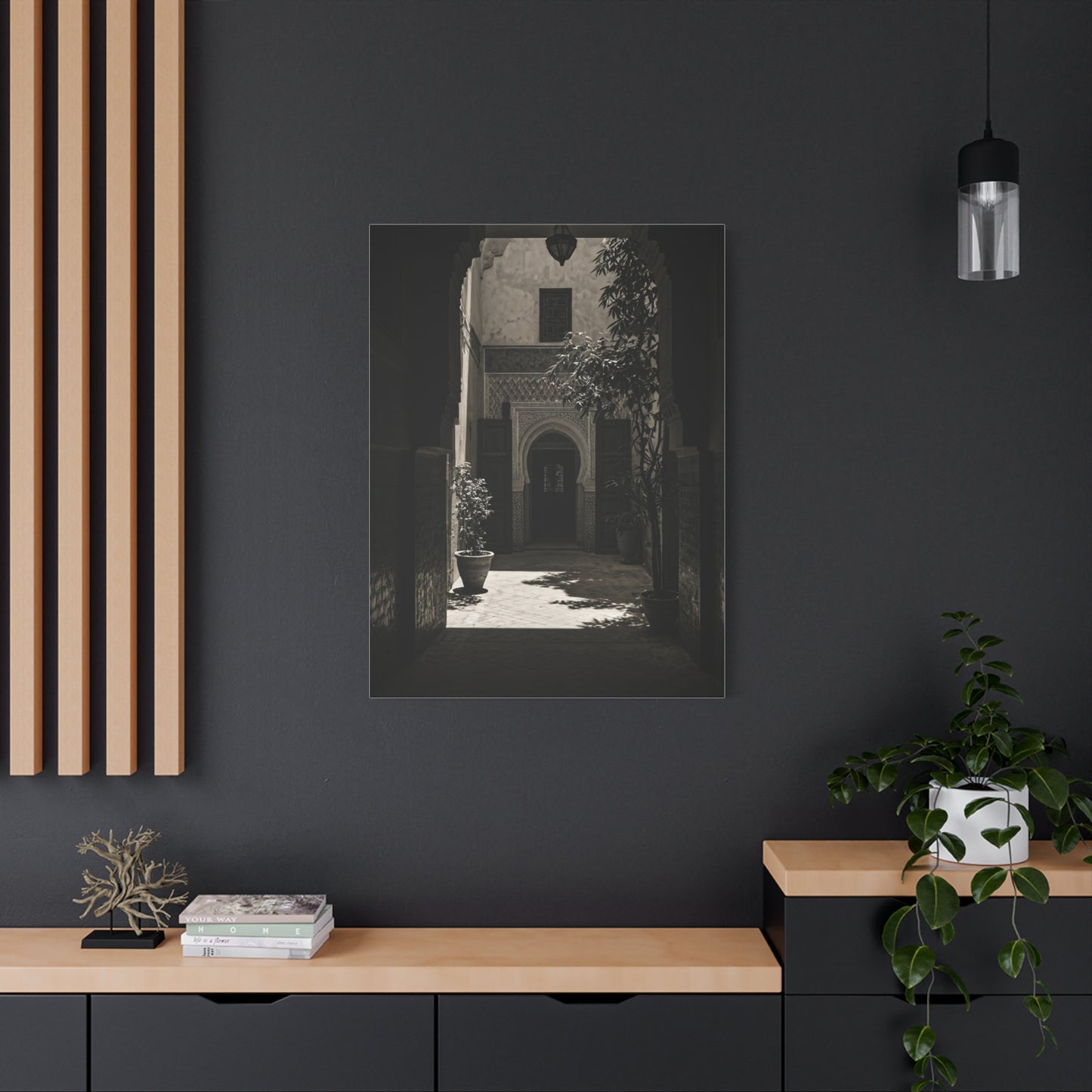 Moorish Courtyard Archway Light Wall Art & Canvas Prints