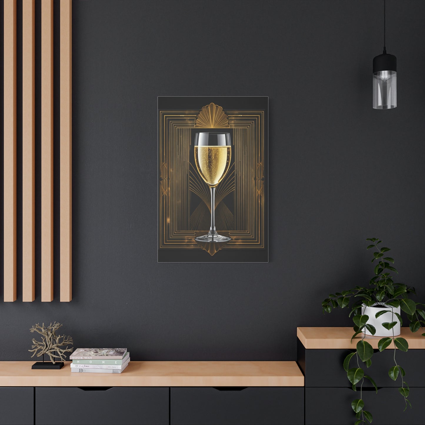 Champagne Celebration Art Deco Wall Art & Canvas Prints