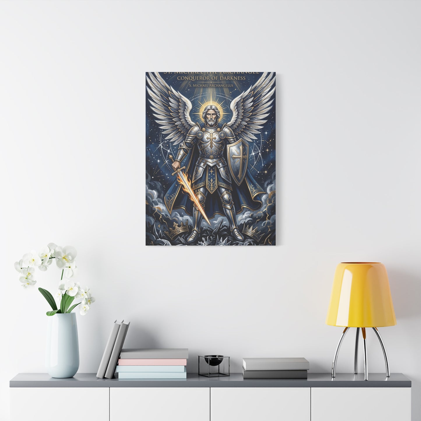 St. Michael the Archangel Celestial Warrior Wall Art & Canvas Print