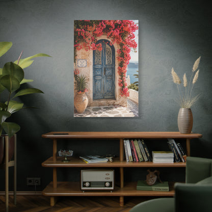 Bougainvillea Arch Mediterranean Door Tropical Wall Art & Canvas Print