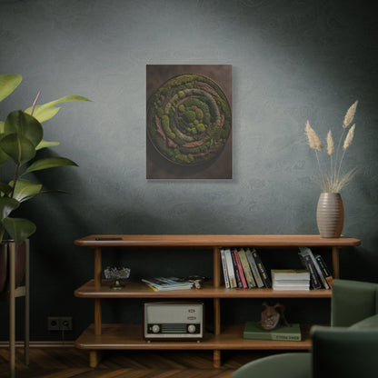 Circular Preserved Moss Relief Wall Art & Canvas Print