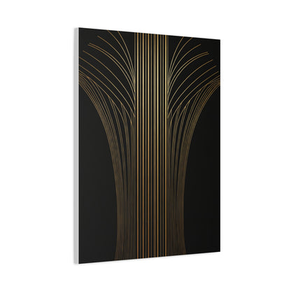 Golden Palm Rise Art Deco Wall Art & Canvas Prints
