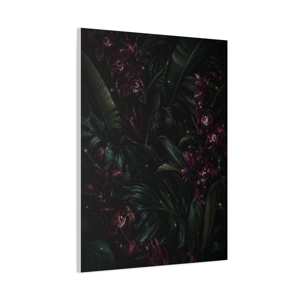 Tropical Noir Orchid Midnight Romance Wall Art & Canvas Print