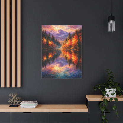 Vivid Forest Reflections Landscape Wall Art & Canvas Print